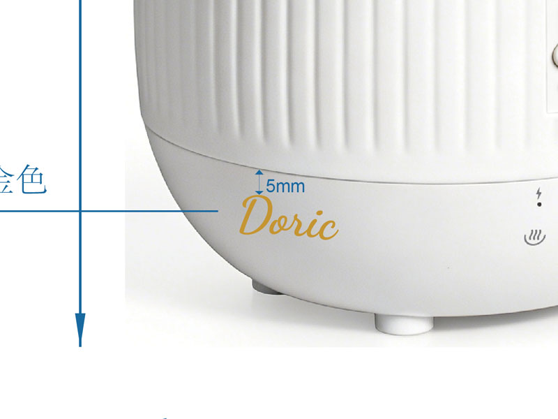 Screen printing logo ceramic diffuser