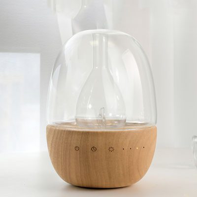 Wholesale Glass Wood Nebulizing Essential Oil Diffuser